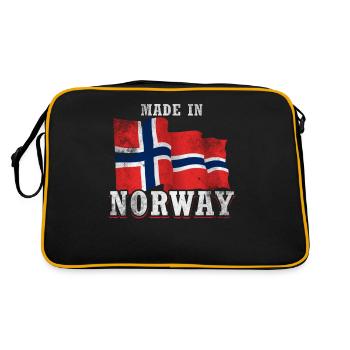 Made in Norwegen - Retro Tasche - Schwarz/Gold - Hinten