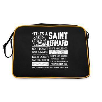 Chemise Saint Bernard - Sac Retro - noir/or - Dos