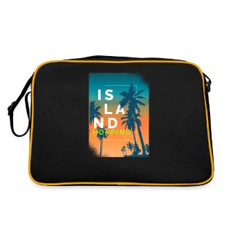 île en île - Sac Retro - noir/or - Dos