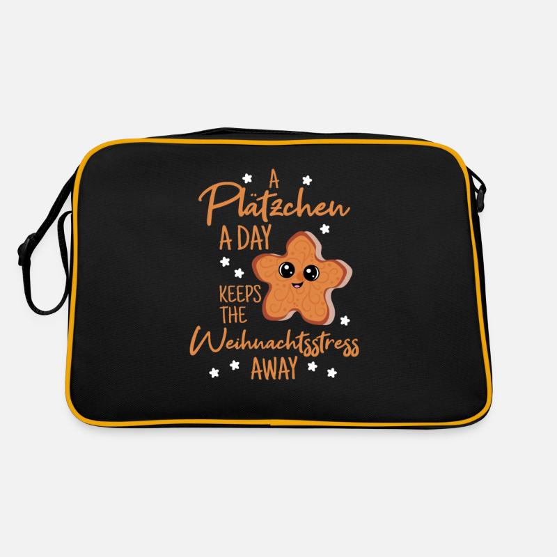 Weihnachtsbäckerei Plätzchen Advent Kekse Cookie Retro Tasche