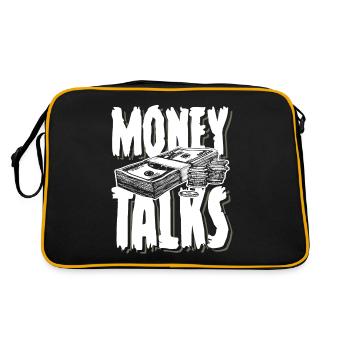 Argent argent amusant - Sac Retro - noir/or - Dos