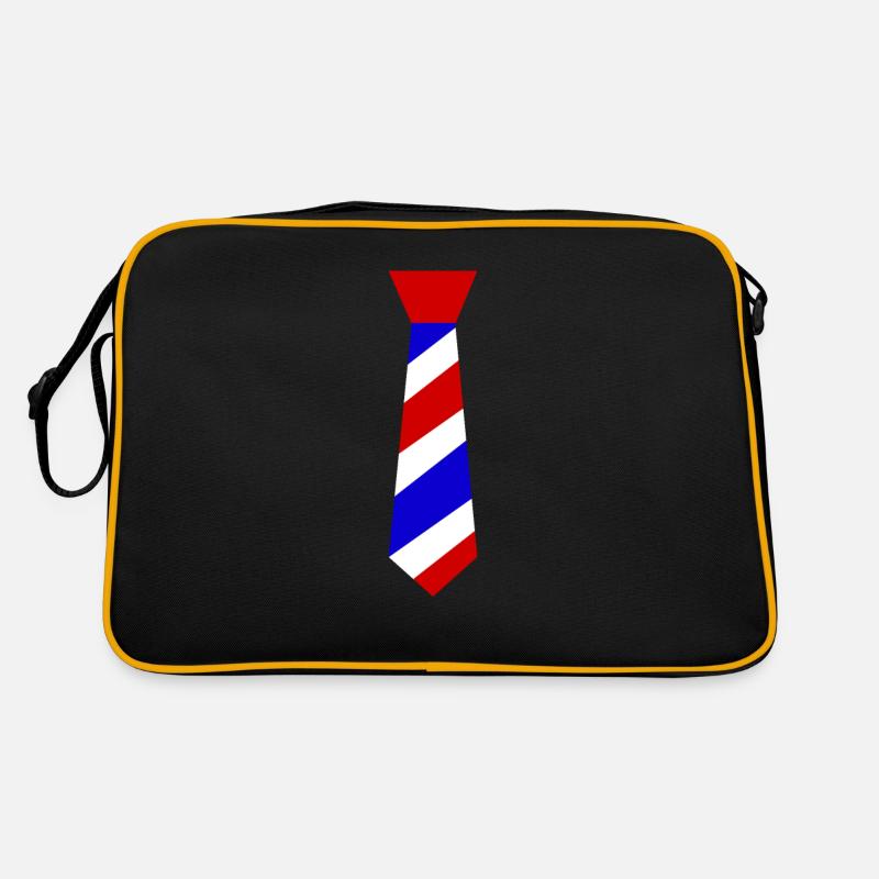 Cravate de barbier - Sac Retro - noir/or