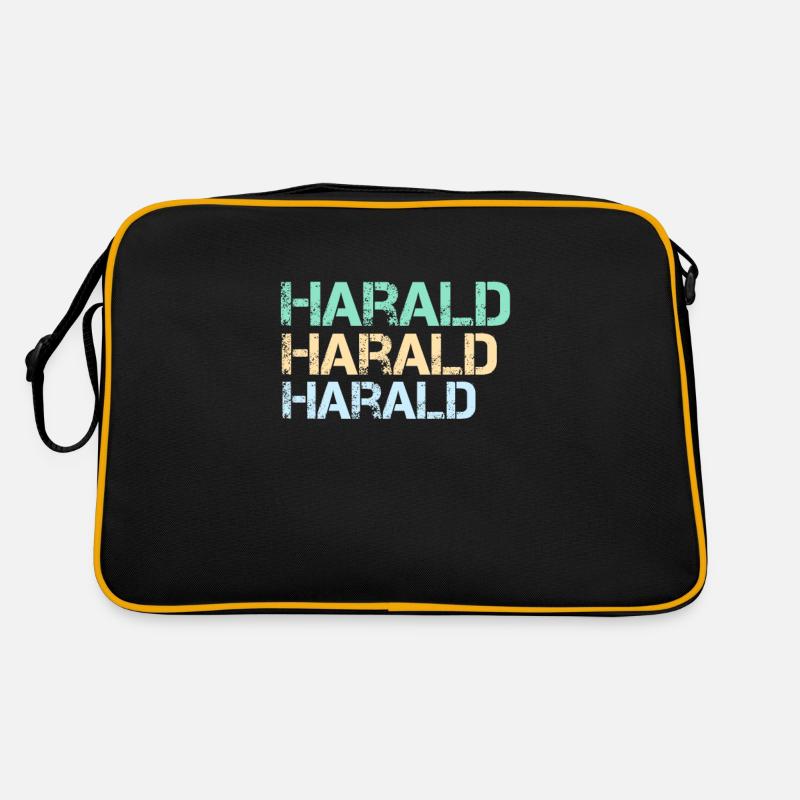Harald Sprüche Name Vorname Geschenkideen Retro Tasche