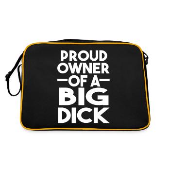 Dictons drôles grosse bite dictons drôles - Sac Retro - noir/or - Dos