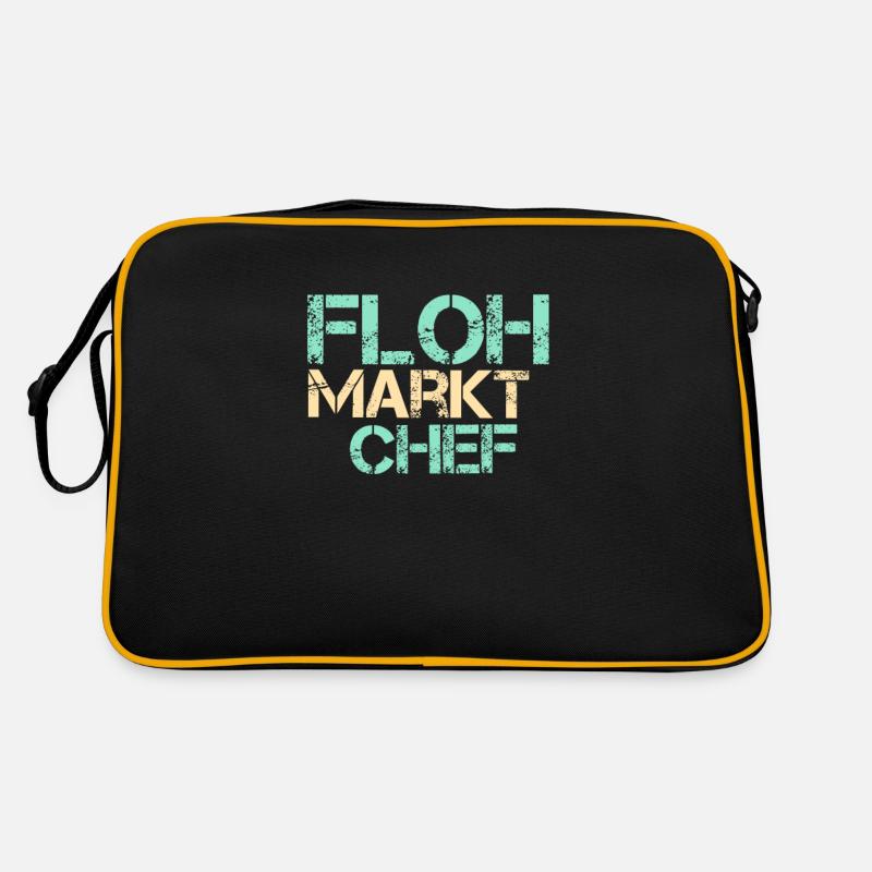 Flohmarkt Chef Markt Tag Geschenk Händler Trödelma Retro Tasche