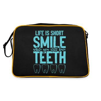 Dentist smile smile - Retro Bag - black/gold - Back