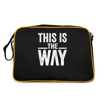 This Is The Way White - Retro Bag - black/gold - Back