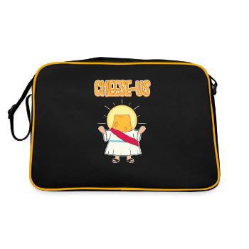 Le fromage est une religion Cheese-Us - Sac Retro - noir/or - Dos