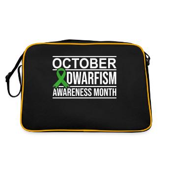 Ruban vert, conscience de petite taille - Sac Retro - noir/or - Dos