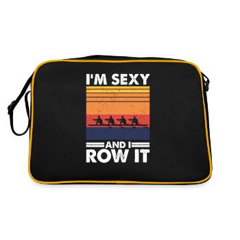 I'm sexy and I row it - Retro Bag - black/gold - Back