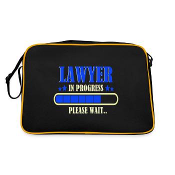 Lawyer, lawyer, law, lawyer, - Retro Bag - black/gold - Back