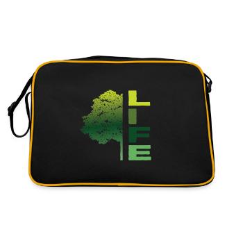 arbre de la vie - Sac Retro - noir/or - Dos
