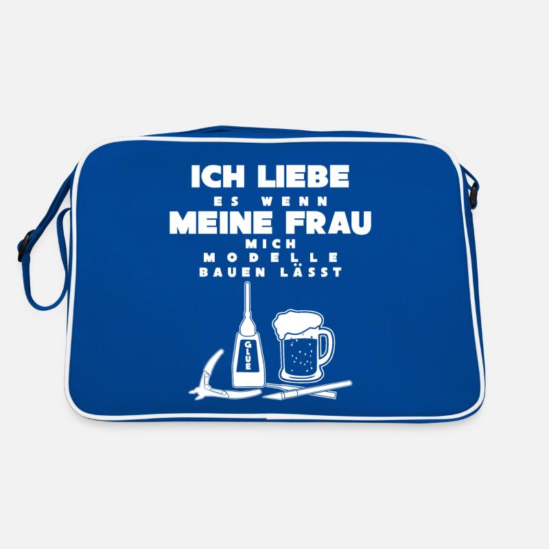 Modellbau & Modellbauer lustiger Spruch Retro Tasche