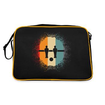 Foosball Table - Retro Table Soccer - Retro Bag - black/gold - Back