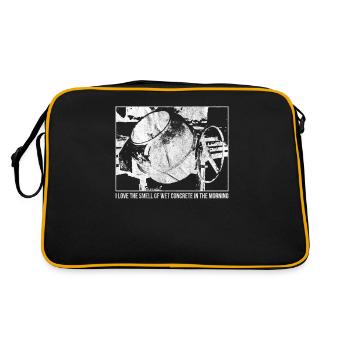J'adore l'odeur du béton mouillé le matin - Sac Retro - noir/or - Dos