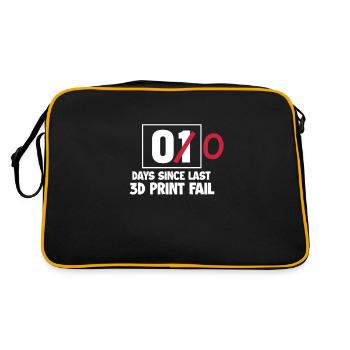3D printer - Retro Bag - black/gold - Back