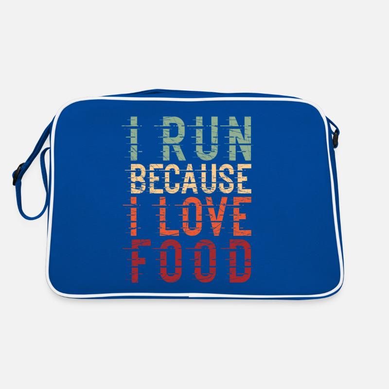 I Run Because I Love Food Runner Jogger Retro Bag