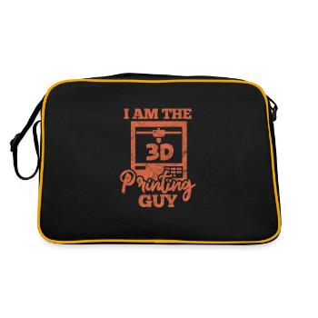 3D printer - Retro Bag - black/gold - Back
