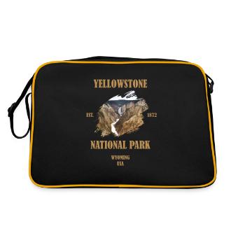 Yellowstone National Park - Retro Bag - black/gold - Back