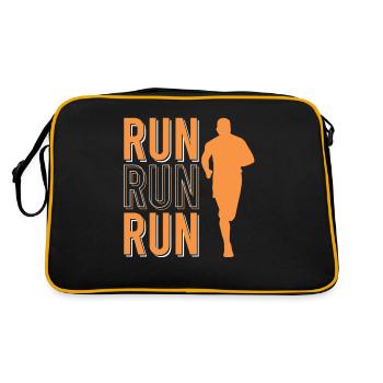 Sport de course - Sac Retro - noir/or - Dos