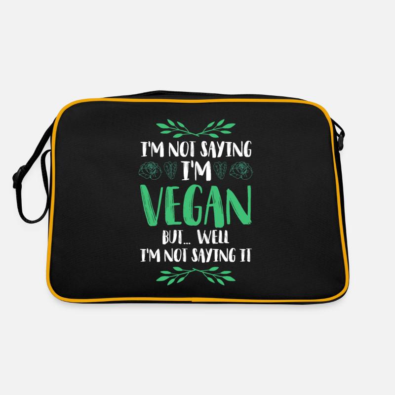 Vegan vegans - Retro Bag - black/gold