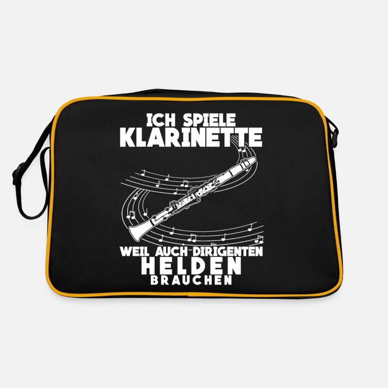 Klarinette - lustiger Dirigenten Spruch Retro Tasche
