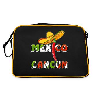 MEXIQUE CANCUN - Sac Retro - noir/or - Dos