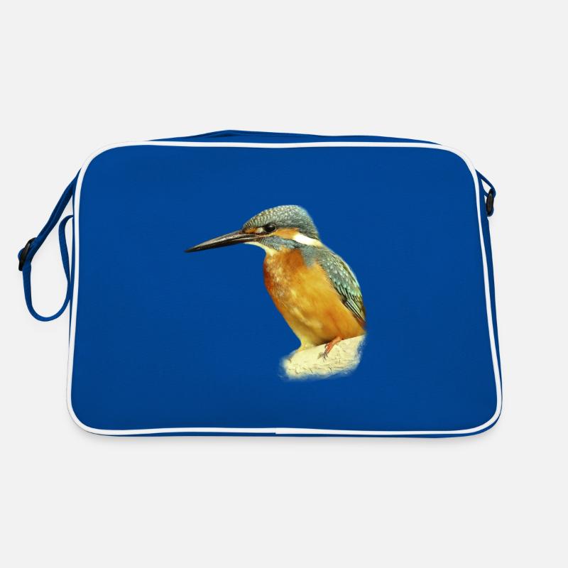 Eisvogel Design Illustration Geschenk Retro Tasche