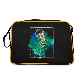 Jellyfish - Retro Bag - black/gold - Back