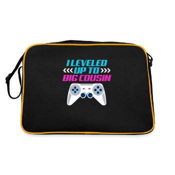 Grand cousin de la grossesse cadeau - Sac Retro - noir/or - Dos