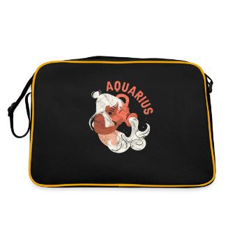 Aquarius - Retro Bag - black/gold - Back