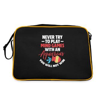 Aquarius - Retro Bag - black/gold - Back
