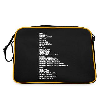 Cadeau de batteur de rudiments de tambour - Sac Retro - noir/or - Dos