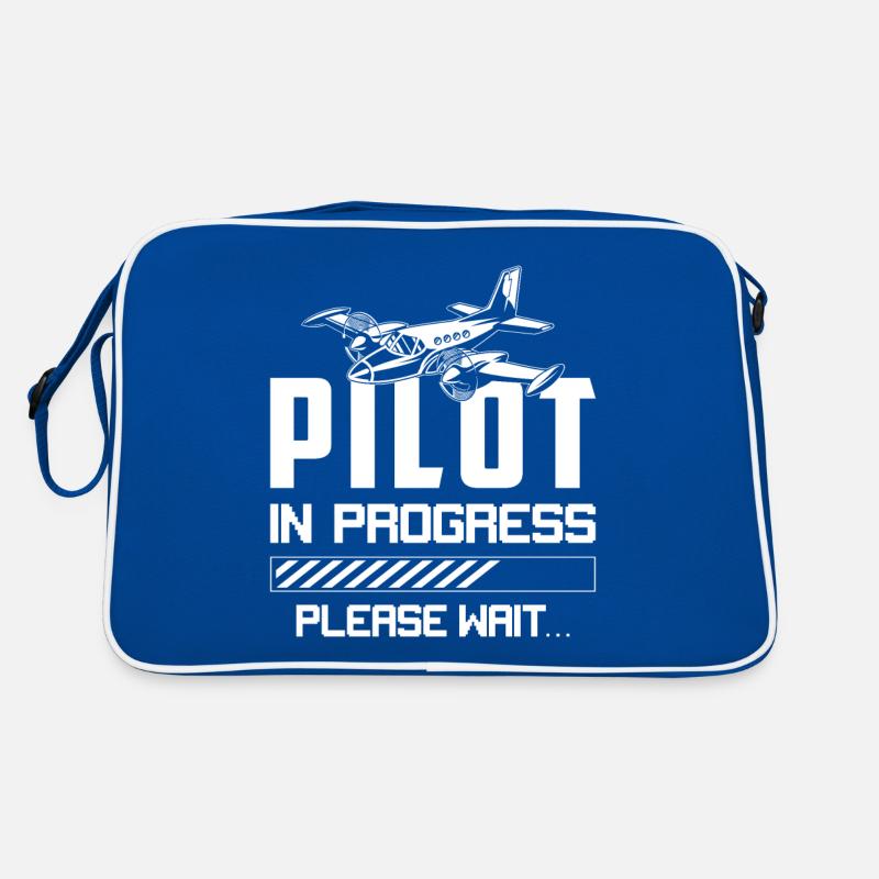 Pilot in training funny saying gift Retro Bag