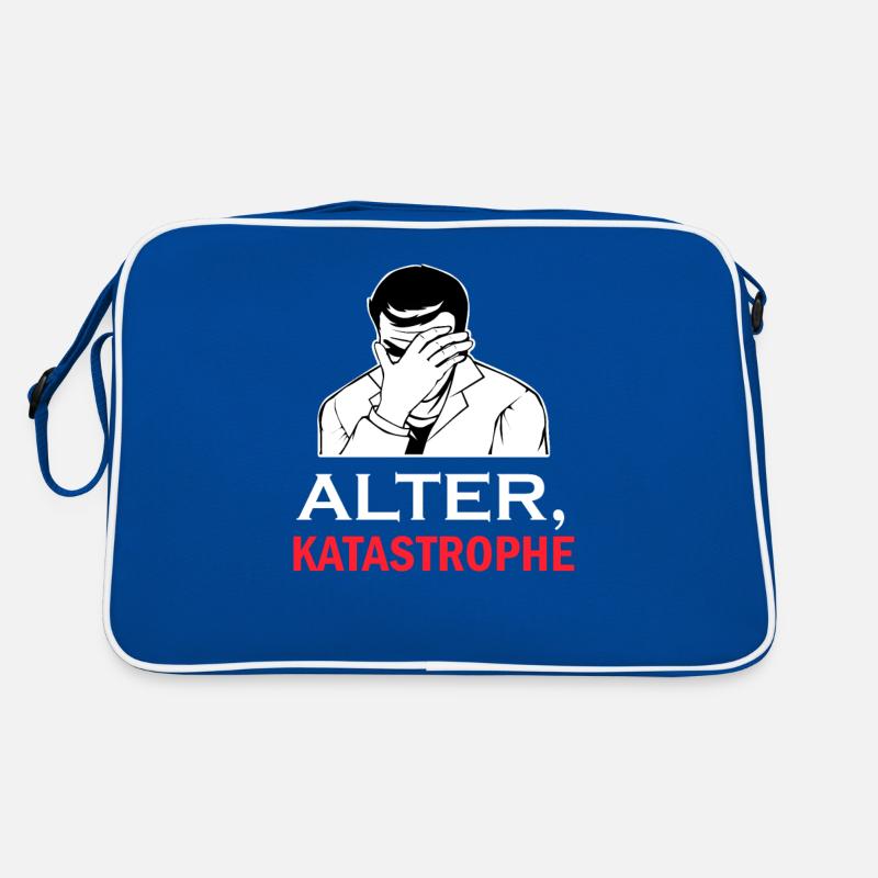 Alter Katastrophe Einmal mit Profis Arbeiten Retro Retro Tasche