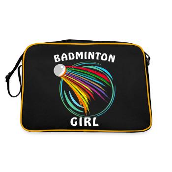 FILLE BADMINTON - Sac Retro - noir/or - Dos