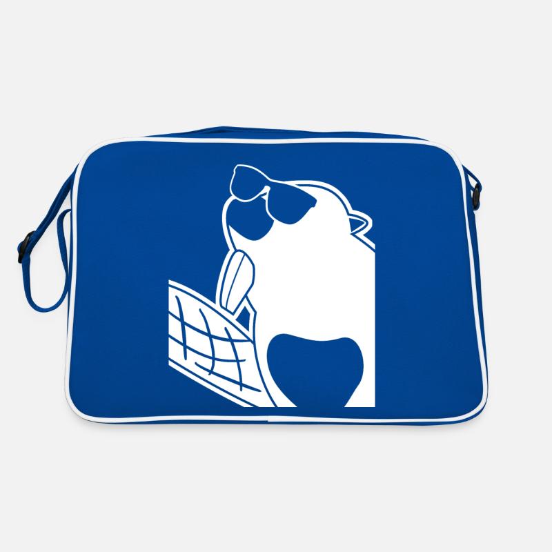 Biber mit Sonnenbrille lustig Retro Tasche