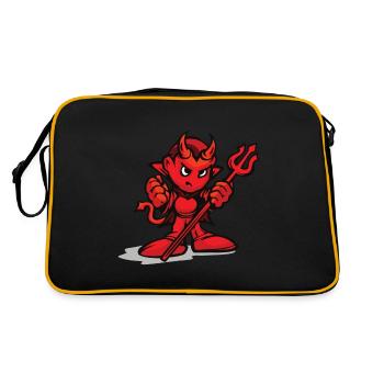 The Little Red Devil - Retro Bag - black/gold - Back