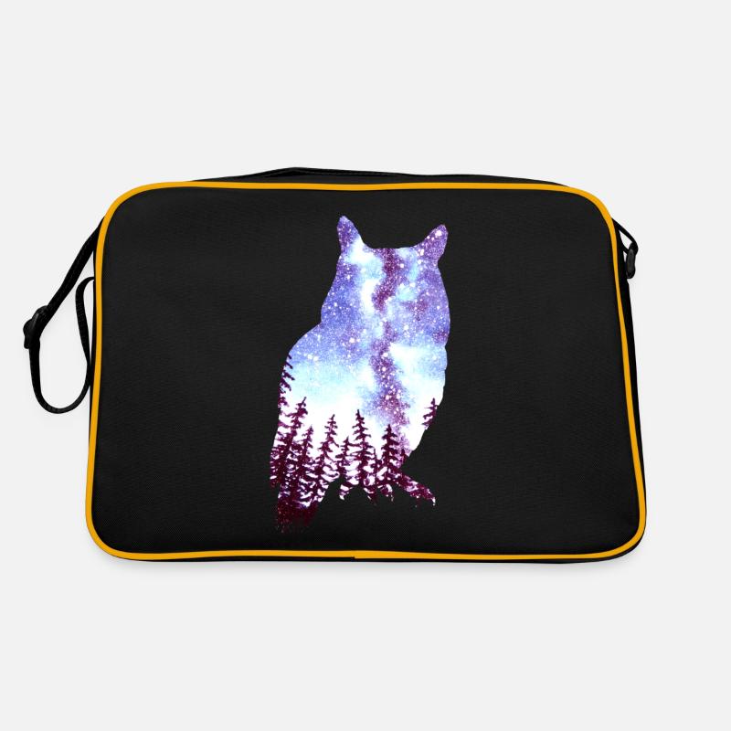 Hibou étoilé forêt Sac Retro