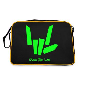 Share The Love - Retro Bag - black/gold - Back