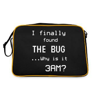 Programmer Meme Computer Scientist Nerd - Retro Bag - black/gold - Back