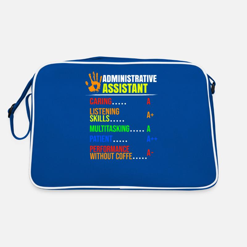 Administrative Assistant Certificate Funny Gift Retro Bag