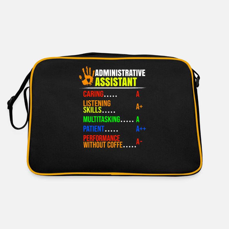 Administrative Assistant Certificate Funny Gift Retro Bag