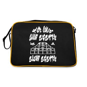 The Only Good System Is A Sound System Tekno 23 - Sac Retro - noir/or - Dos
