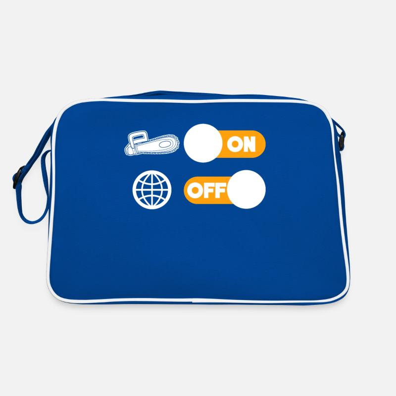 Chainsaws Lumberjack Saying Joke Retro Bag