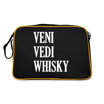 Veni Vidi Whisky Whiskey Cadeau - Sac Retro - noir/or - Dos