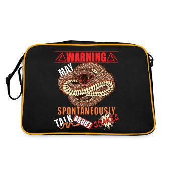 Serpents, serpents, serpents, serpents, - Sac Retro - noir/or - Dos