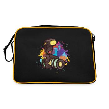 Camera Photographer - Retro Bag - black/gold - Back