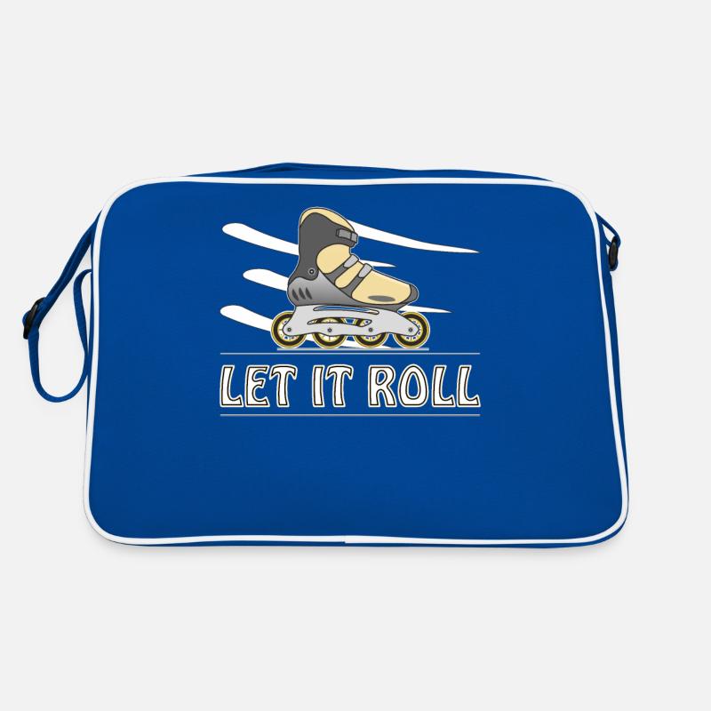 INLINE SKATER LET IT ROLL Sac Retro