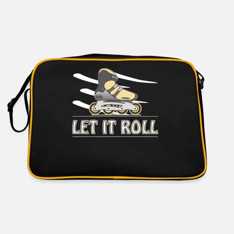 INLINE SKATER LET IT ROLL Retro Tasche